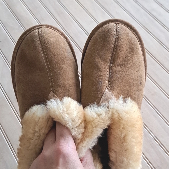 Cabela's Aquatred By Goodyear Short Ankle Winter Cozy Ugg Boots 5 Wide Leather - Picture 2 of 11